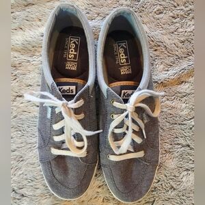 🤑 Keds Women's Bkue Canvas Sneakers. Size 7.5